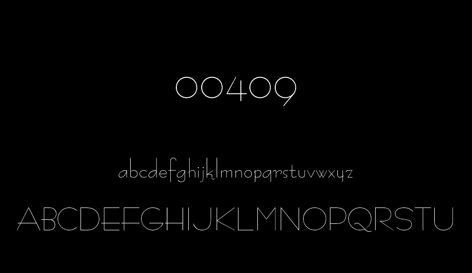 00409 font