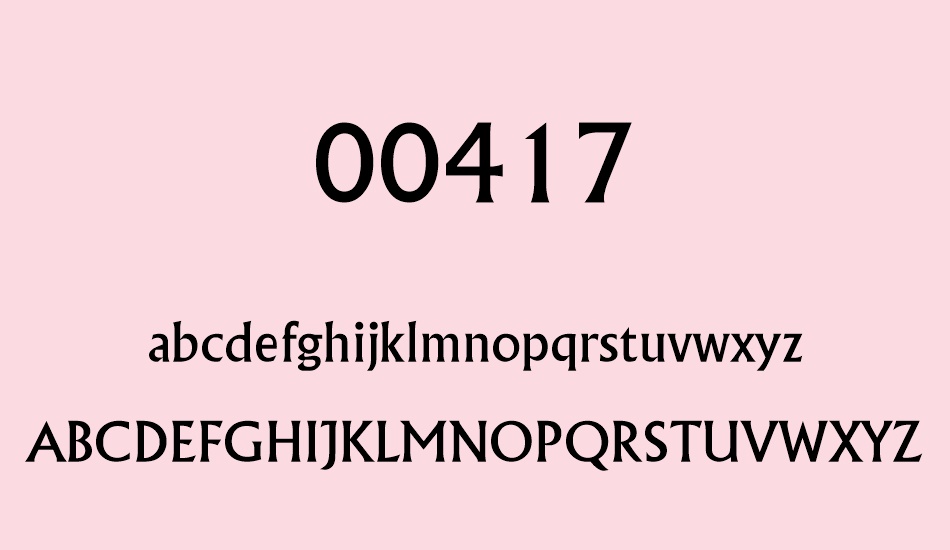 00417 font