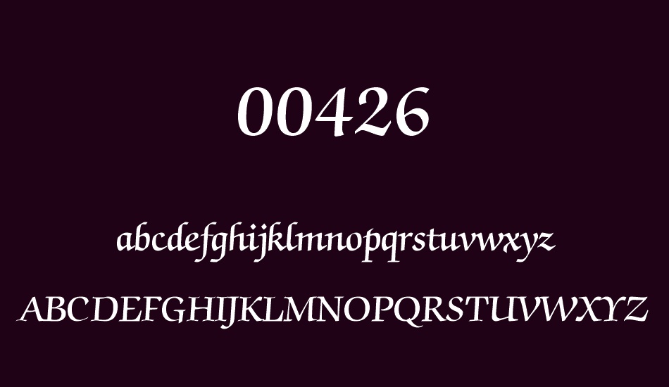 00426 font