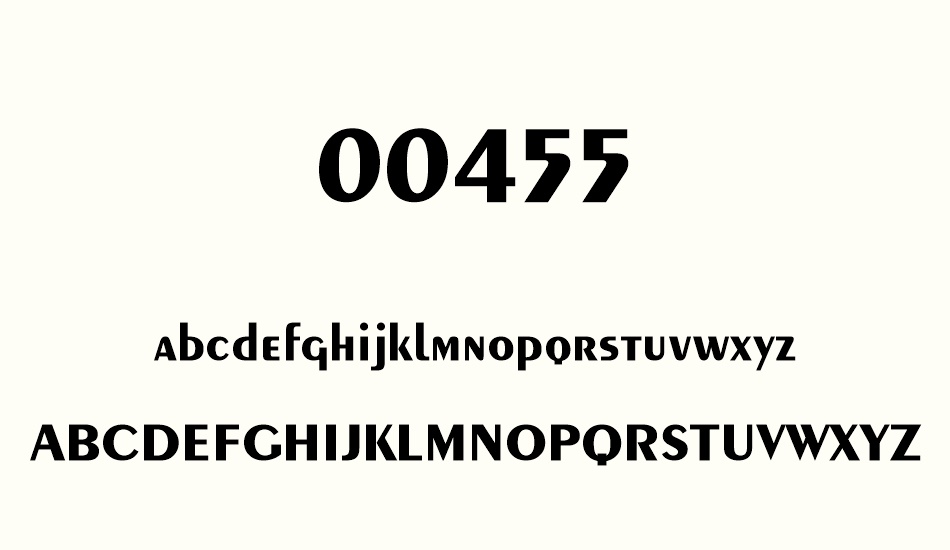 00455 font