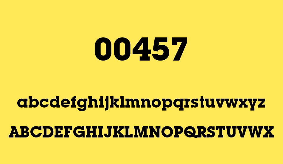 00457 font