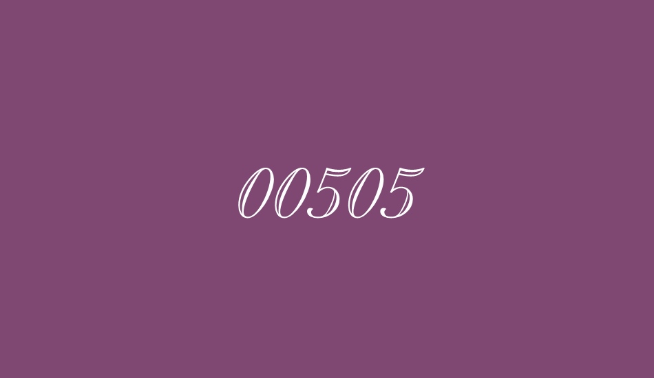 00505 font big