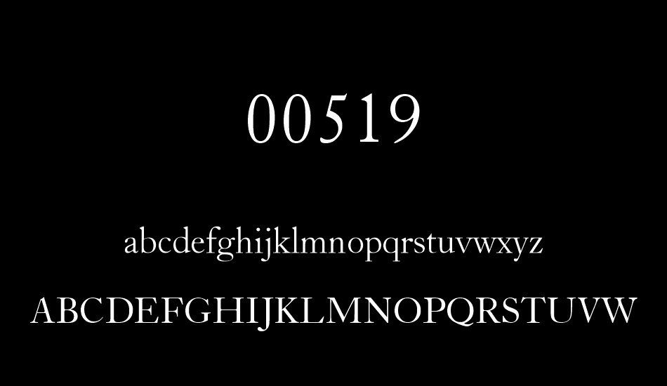 00519 font