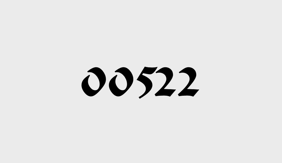 00522 font big