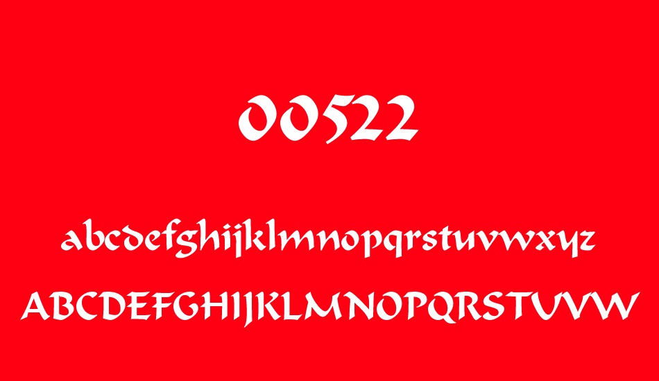 00522 font