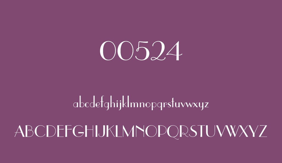 00524 font