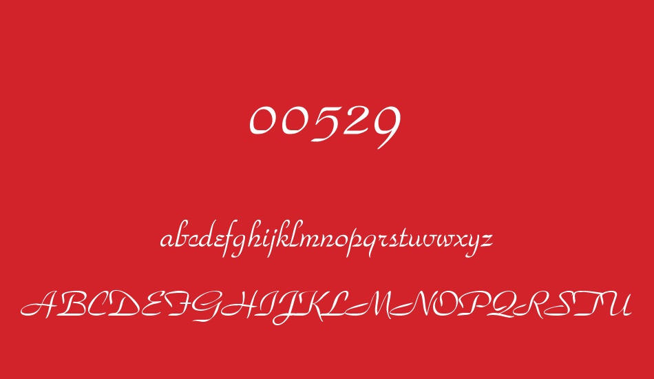 00529 font