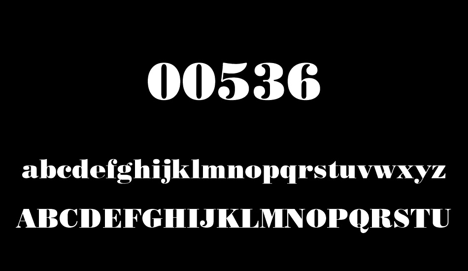 00536 font