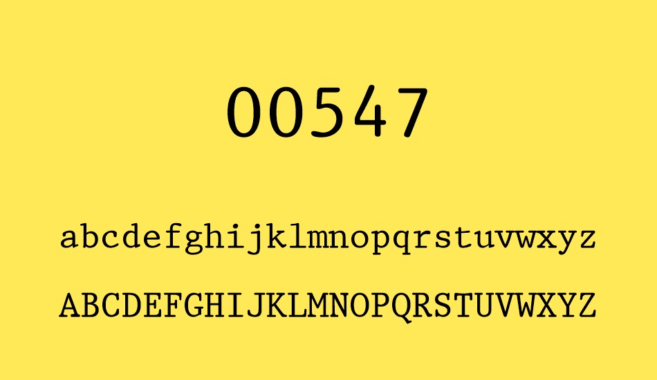 00547 font