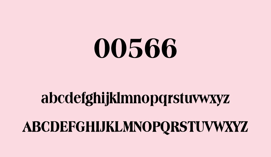 00566 font