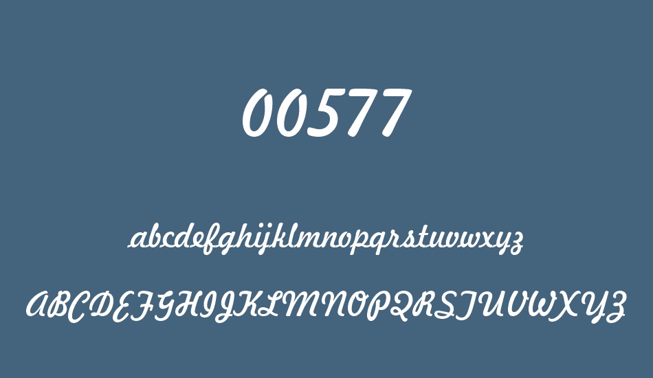 00577 font