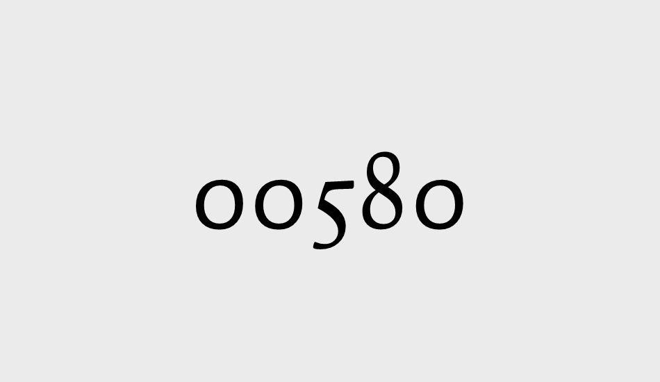 00580 font big