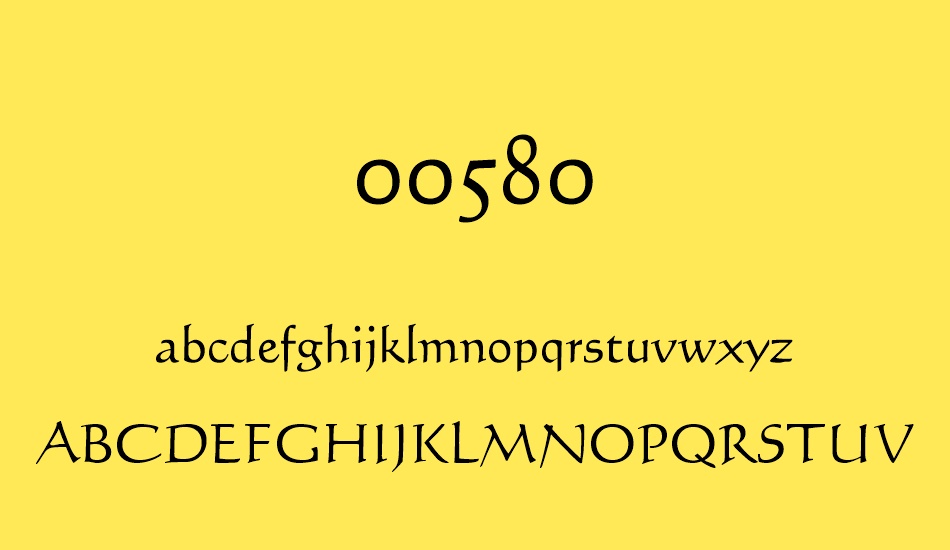 00580 font