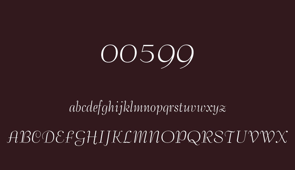 00599 font