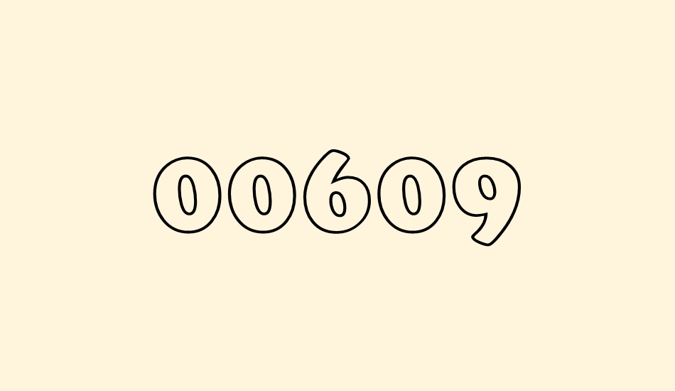 00609 font big