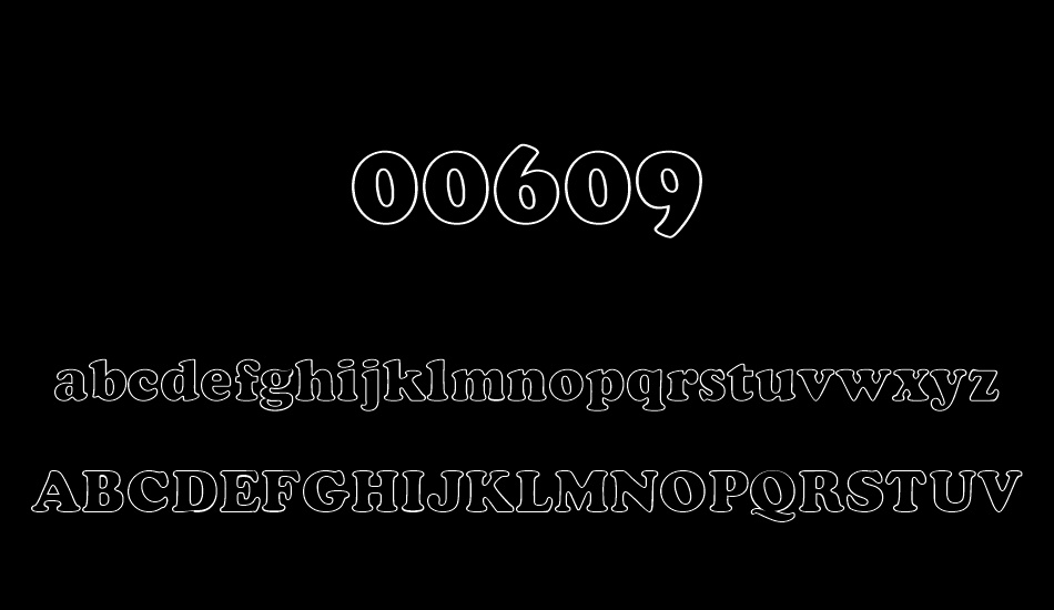 00609 font