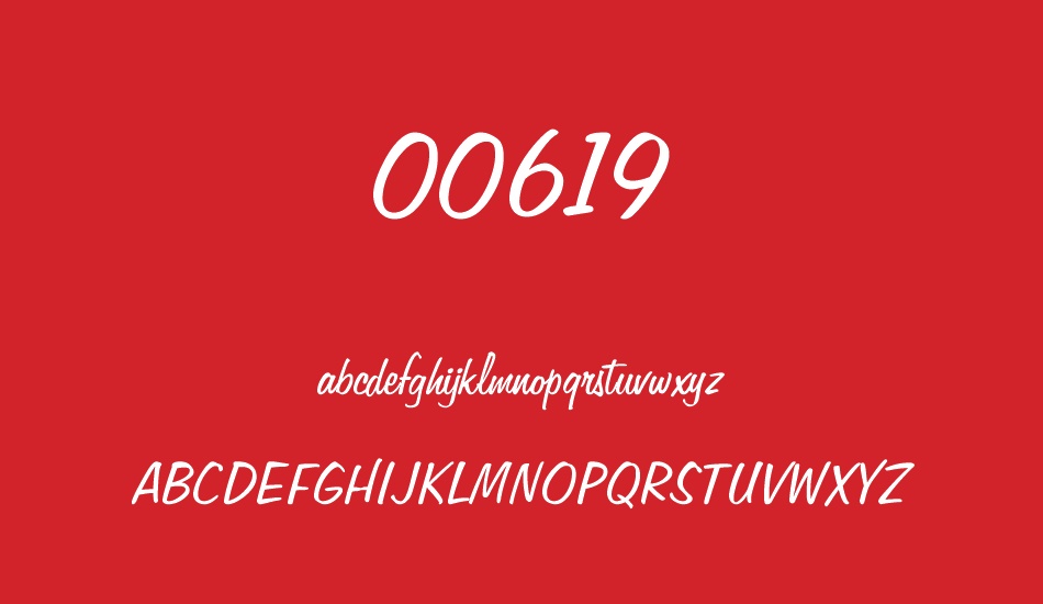 00619 font