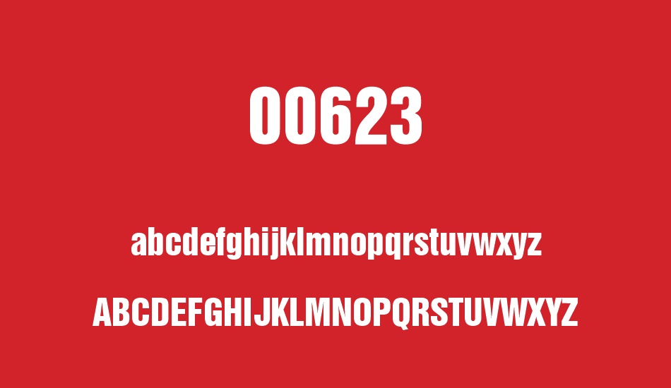 00623 font