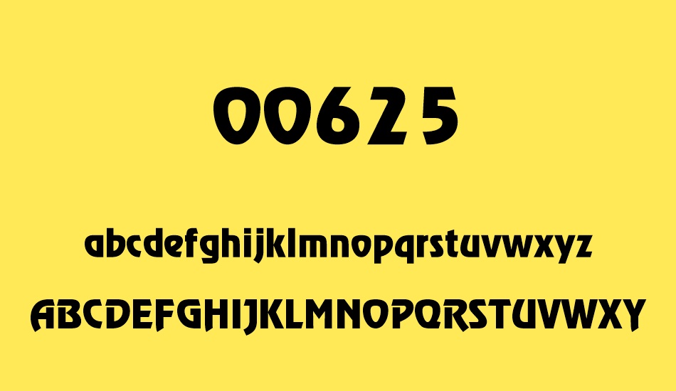 00625 font