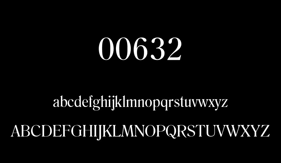 00632 font