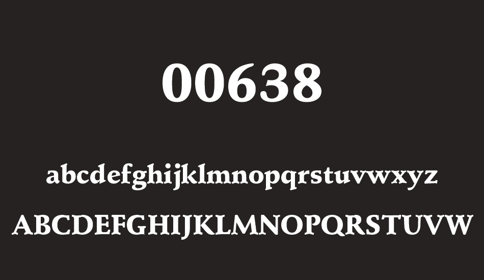 00638 font