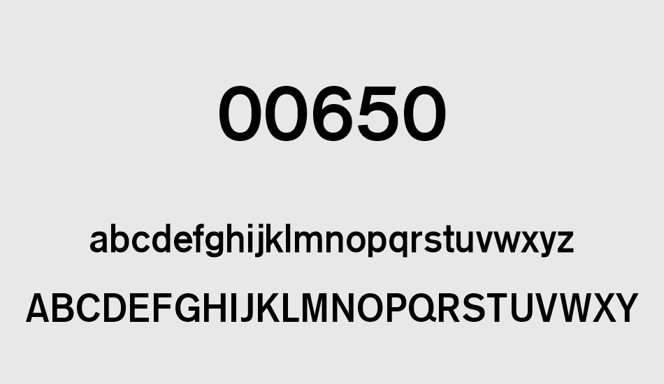 00650 font