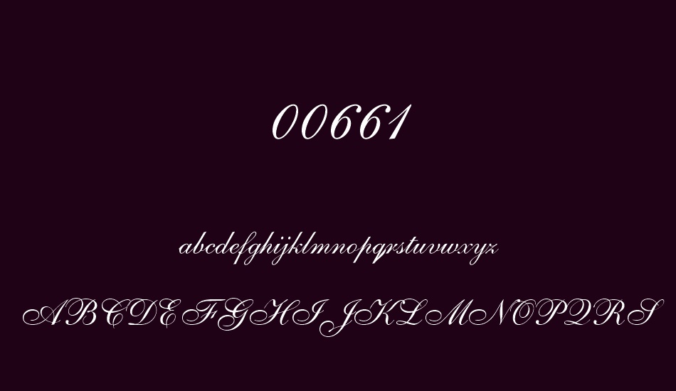 00661 font