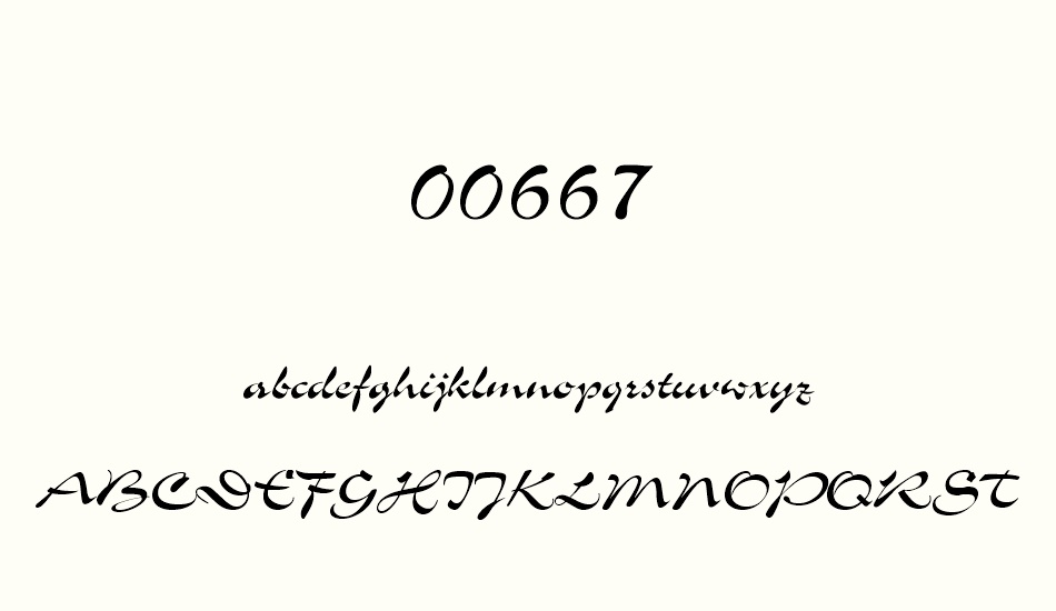 00667 font