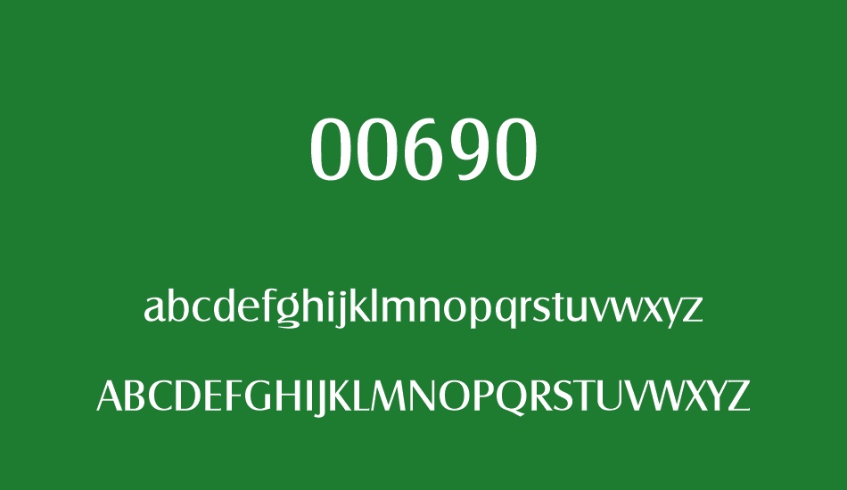 00690 font