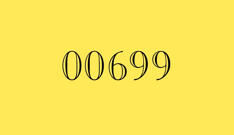 00699 font big