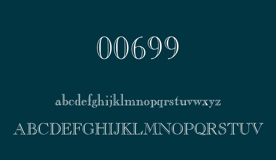 00699 font