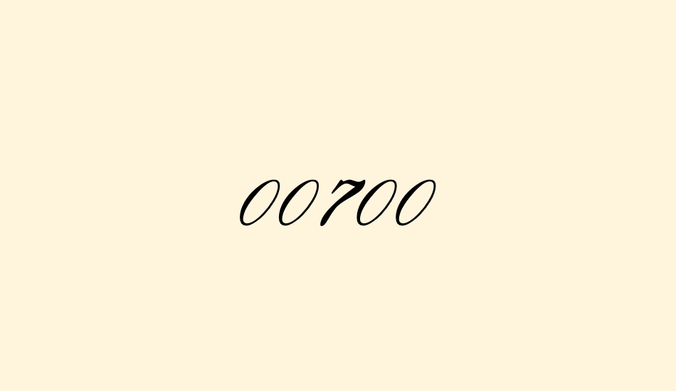 00700 font big