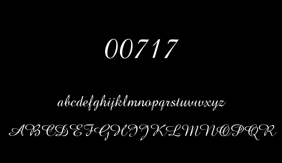 00717 font