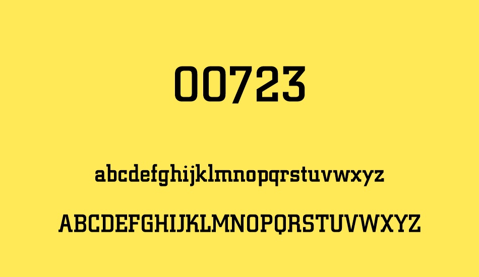 00723 font