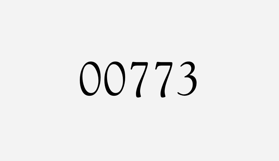 00773 font big