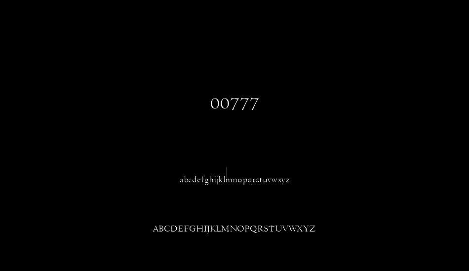 00777 font