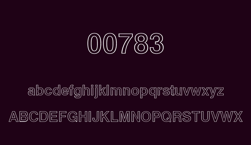 00783 font