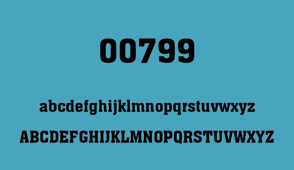 00799 font