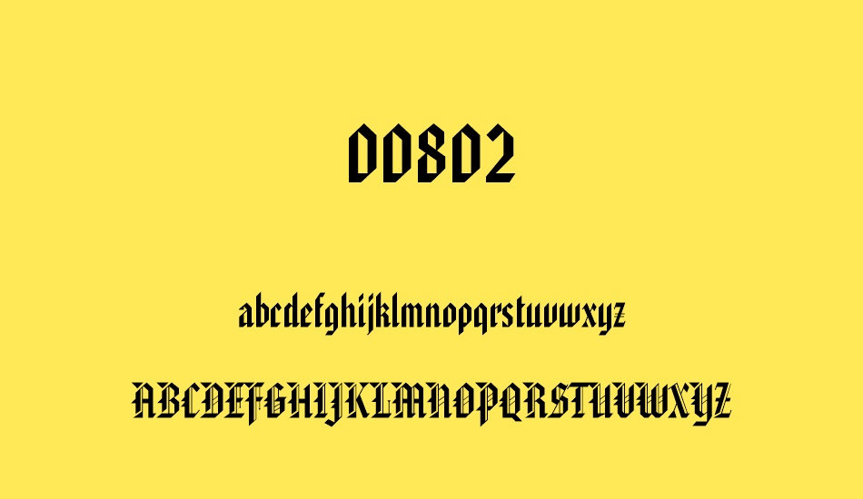 00802 font