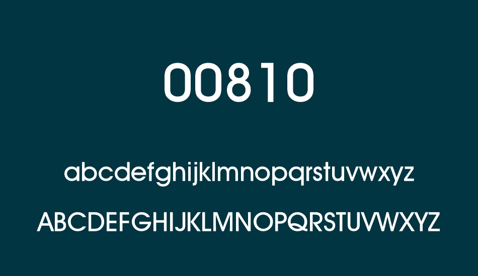 00810 font