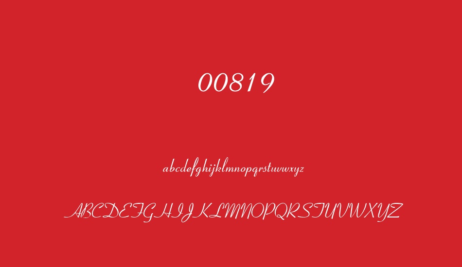 00819 font