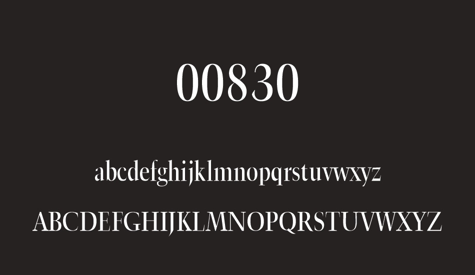 00830 font