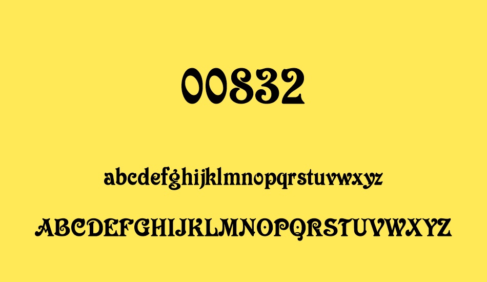 00832 font