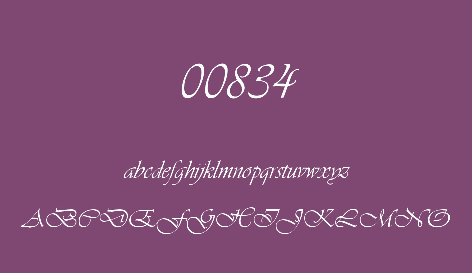 00834 font