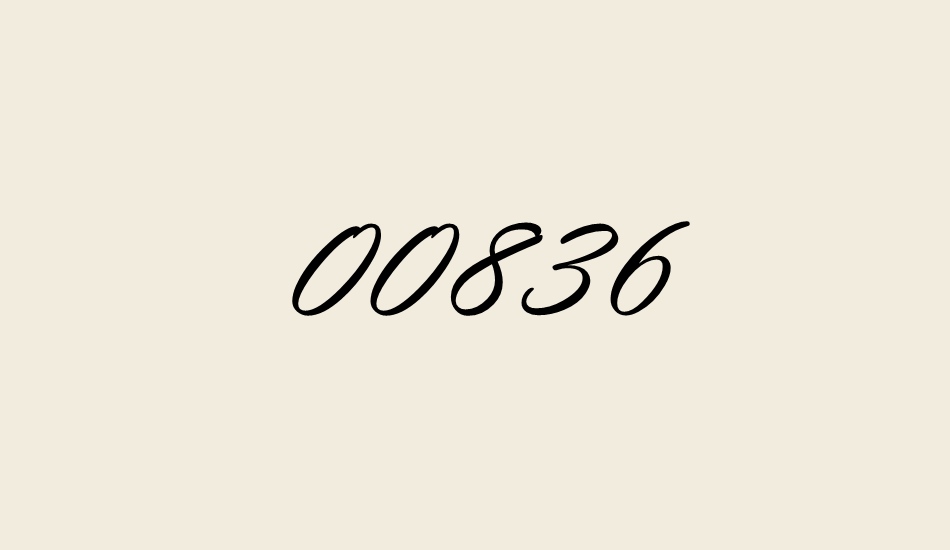 00836 font big