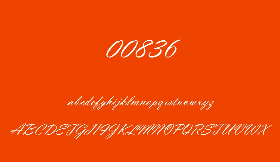 00836 font