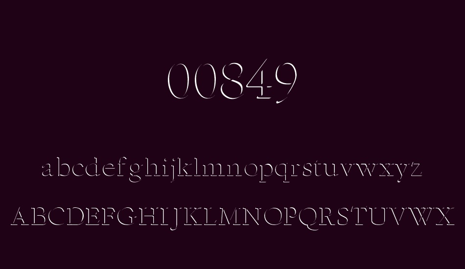 00849 font