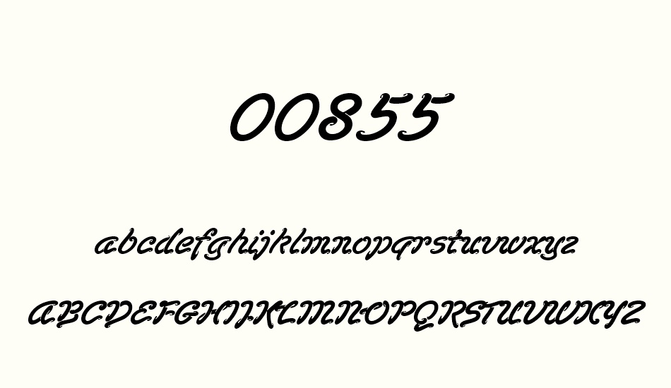 00855 font