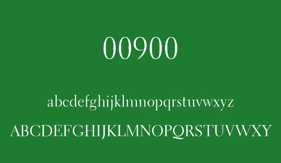 00900 font