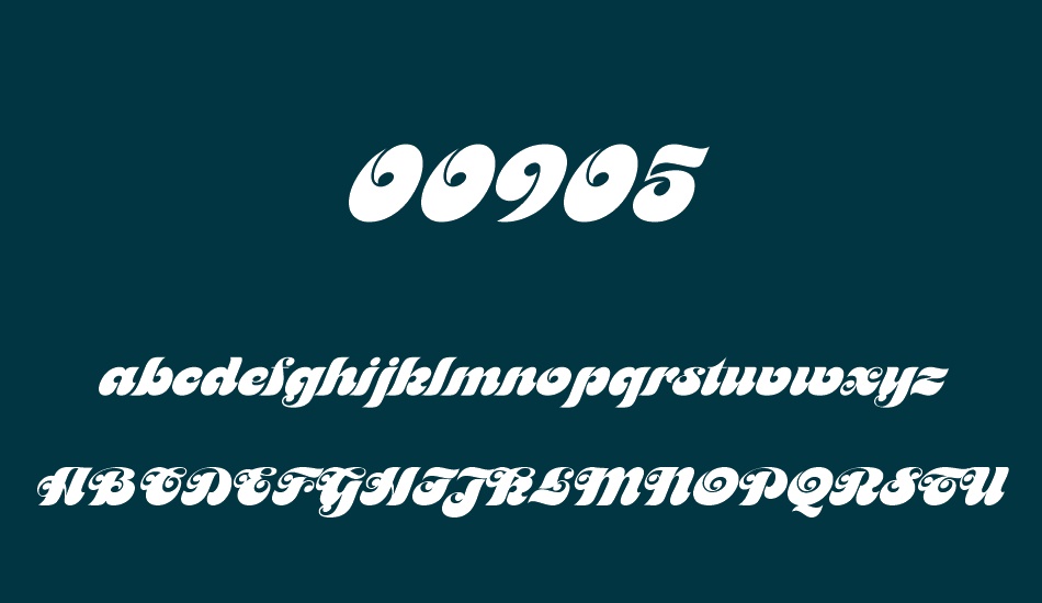 00905 font